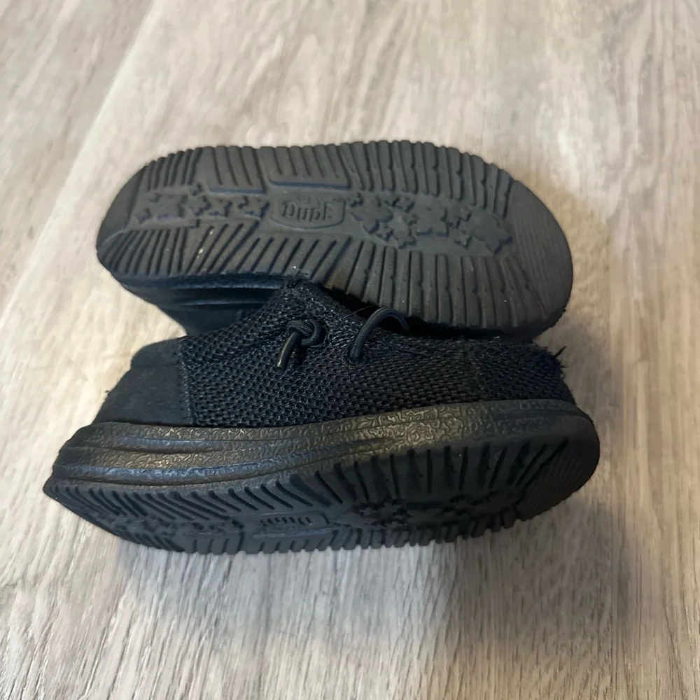 Hey Dude Kids Black Moccasins